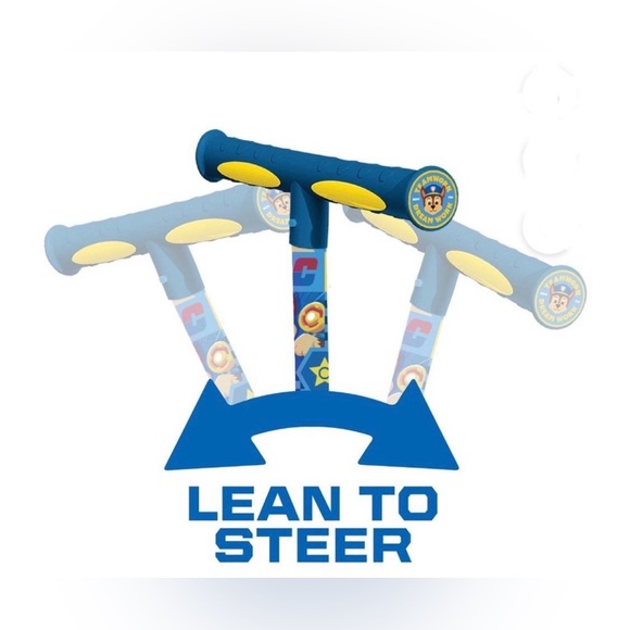 Paw Patrol 3 Wheel Scooter and Helmet Set - Blue - Chase - 50lbs Unisex Ages 2-5 - Picture 4 of 6